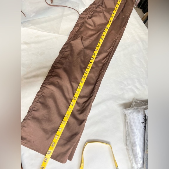 PRINCESS POLLY Brown strapless ruched cutout top and maxi skirt size 6. - Picture 14 of 14